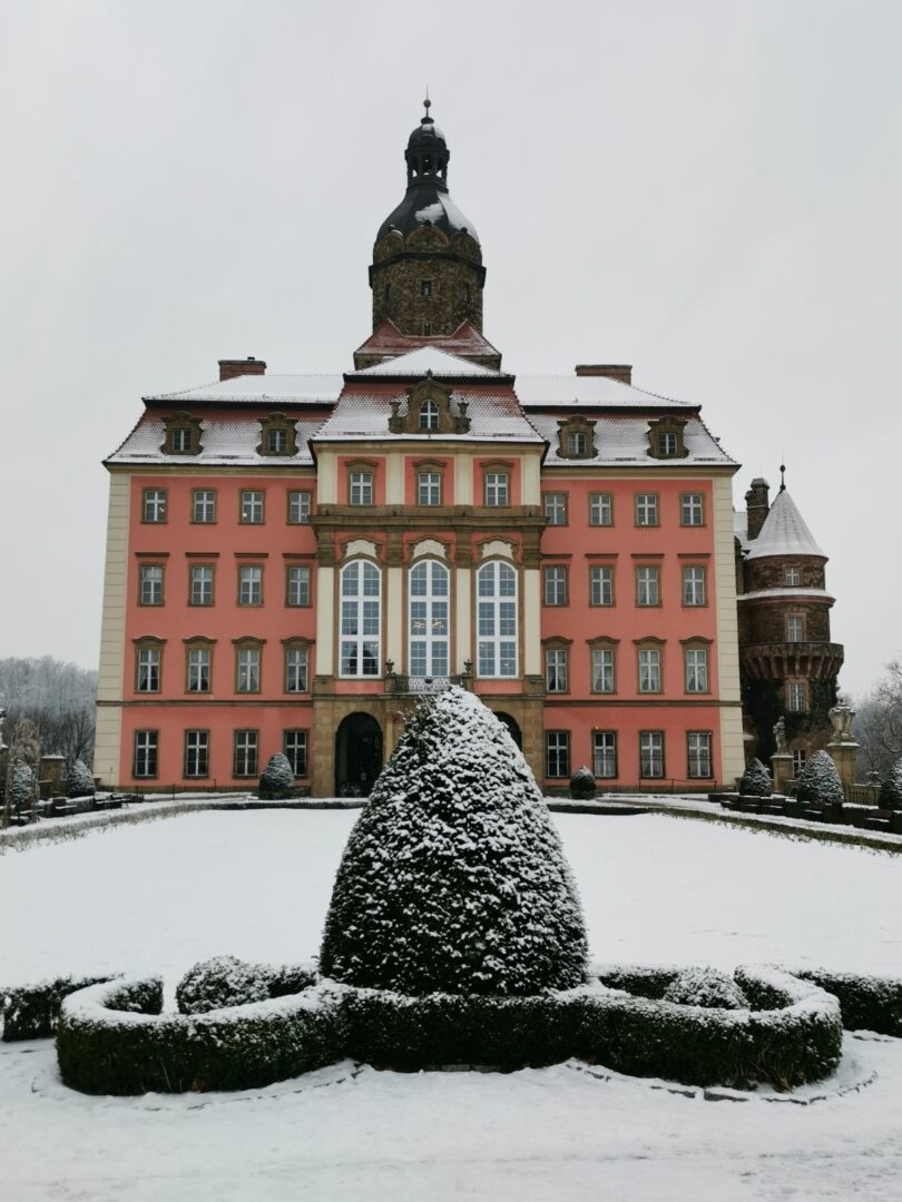 Ksiaz Palace in winter